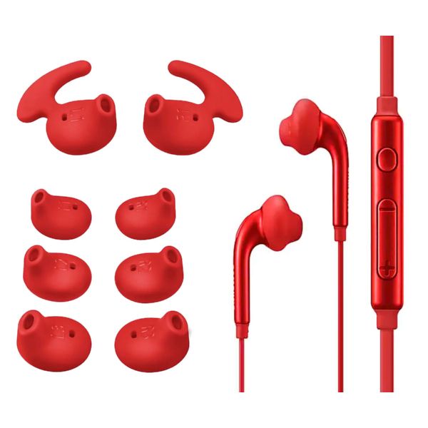 Auriculares HALF-IN-EAR Cable Samsung EG920 con Micro color Rojo