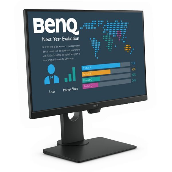 MONITOR LCD BENQ BL2480T 24" ALT. REGULABLE 1920 X 1080 FULLHD VGA HDMI DISPLAY PORT TOMA AURICULARES ALTAVOCES 4W  