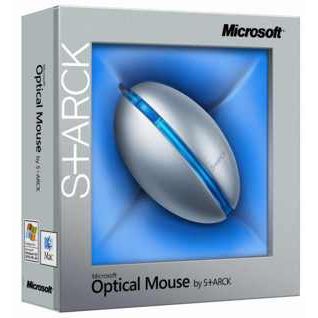 Raton Optico con cable Microsoft by S+ARCK Color Gris-Azul