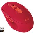 Raton Bluetooth Logitech M590 Silent Multi Device Color Rojo