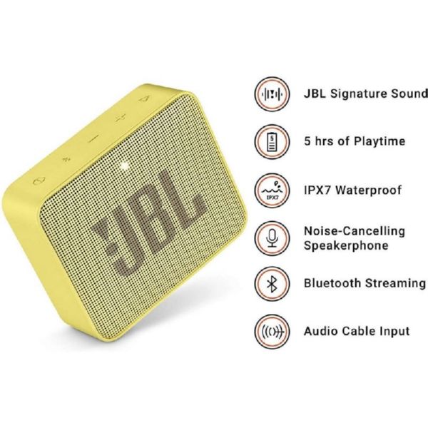 Altavoz Bluetooth JBL Go 2 Amarillo Waterproof IPX7