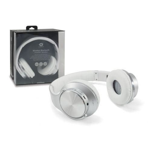 Cascos Bluetooth Conceptronic Eligio Speaker Mode microSD FM bat. 6h color Plata