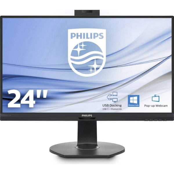 MONITOR 24" PHILIPS B-LINE WEBCAM FULL HD USB-C DOCK ALTAVOCES 4W PHIL241B7QUBH