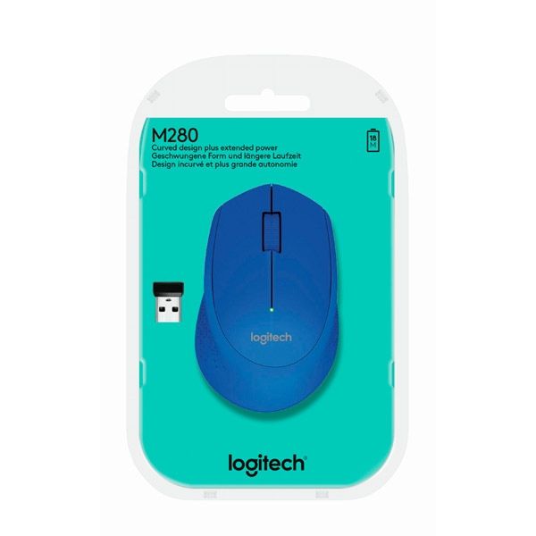 Raton Inalambrico Logitech M280 Color Azul