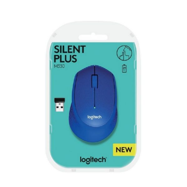 Raton Inalambrico Logitech M330 Silent Color Azul