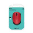 Raton Inalambrico Logitech M171 Color Rojo