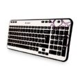 Teclado Inalambrico Logitech K360 Blanco-Purpura